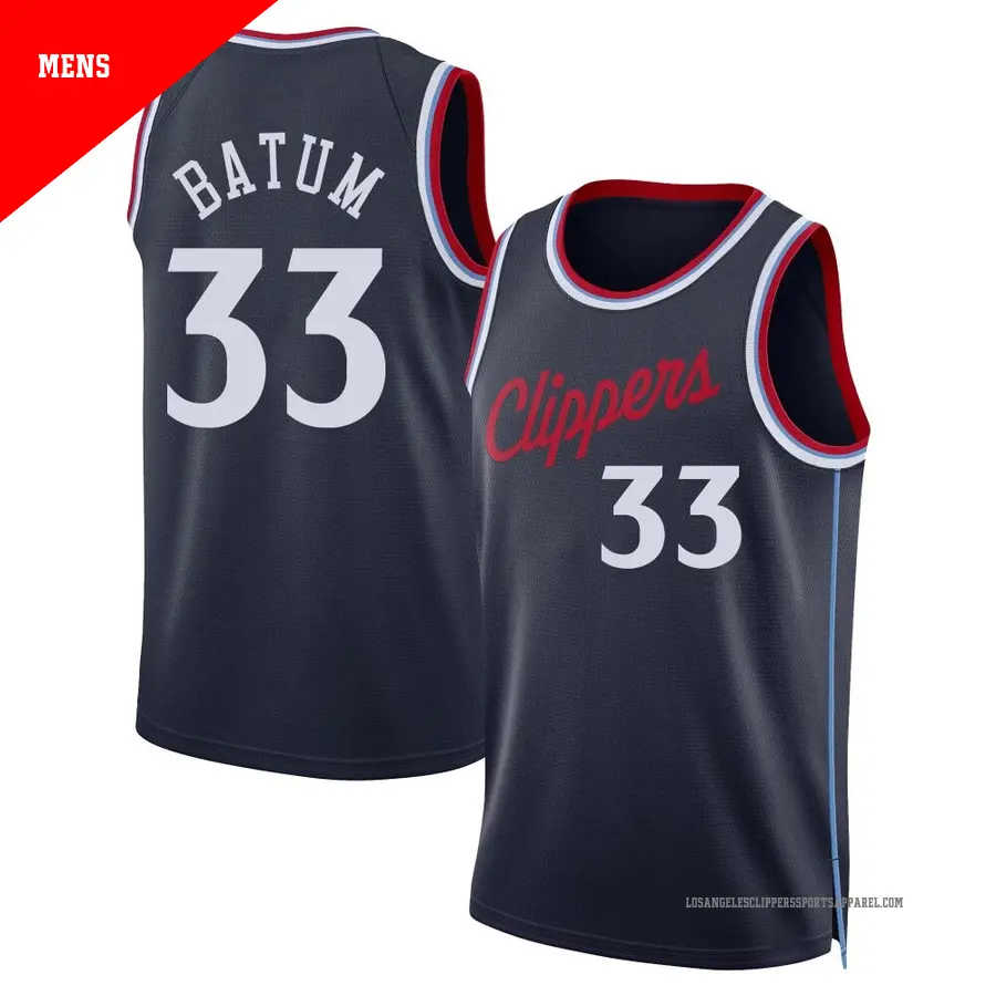 ＃33 Men's Nicolas Batum Los Angeles Clippers 2024/25 Swingman Navy Classic Edition Jersey