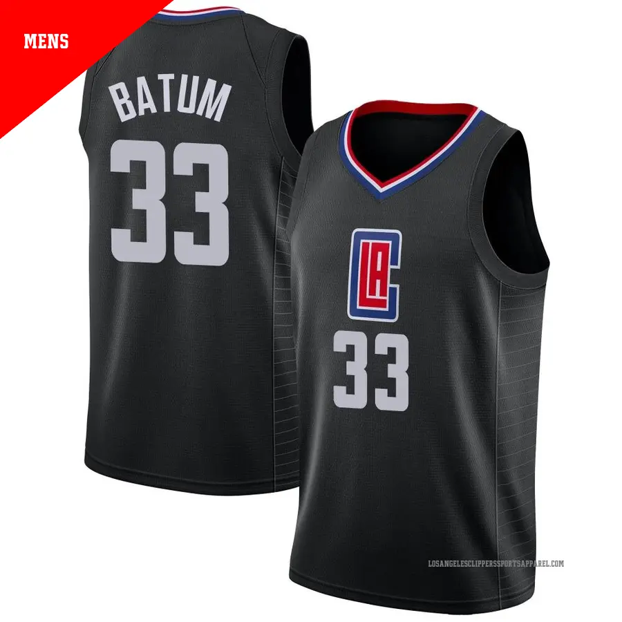 ＃33 Men's Nicolas Batum Los Angeles Clippers Black Swingman JerseyStatement Edition