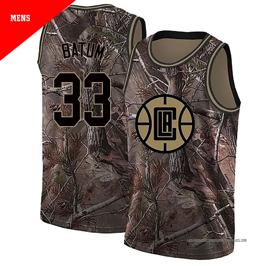 ＃33 Men's Nicolas Batum Los Angeles Clippers Camo Swingman Realtree Collection Jersey